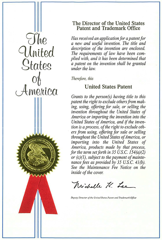 US-PATENT-GRANT-CERTIFICATE-1 — Ball Valves &amp; API 6A Valves 